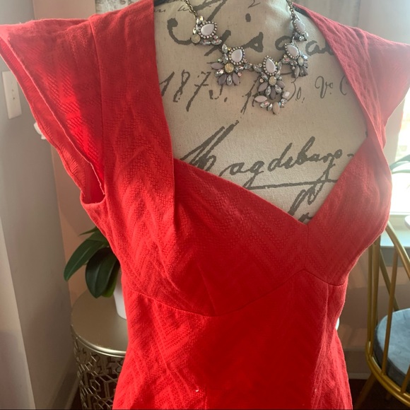 Evan Picone Red Cocktail dress size 4 - Picture 3 of 7
